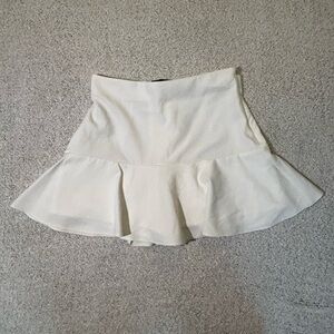 Zara Peplum Hem Mini Skort Size M
